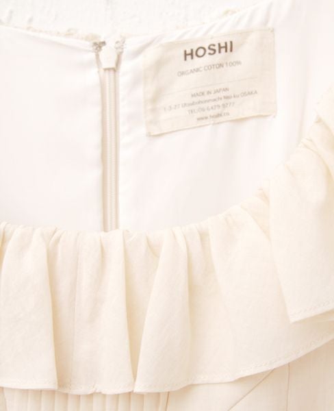 Palm wedding order made.HOSHI オーガニックコットンのフレアードレス