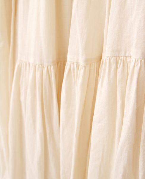 Palm wedding order made.HOSHI オーガニックコットンのフレアードレス