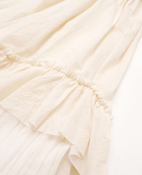 Palm wedding order made.HOSHI オーガニックコットンとシルクチュールのドレス