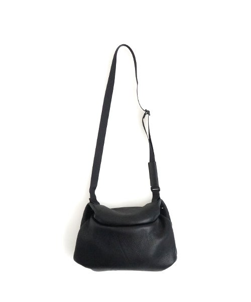 macromauro マクロマウロDEER LEATHER TONYBOB[black]ディアレザートニーボブミニ がま口ショルダーバッグ