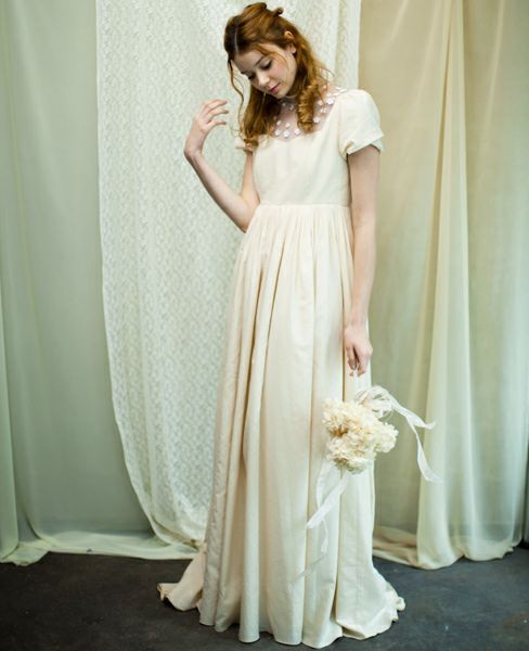 Palm wedding order made.HOSHI クロッシェレースのドレス