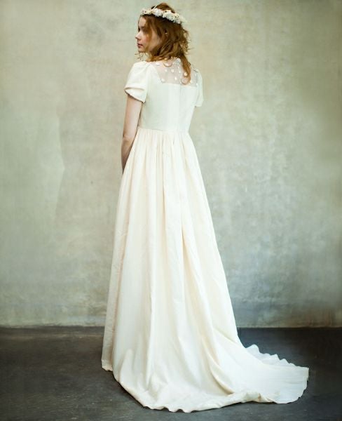 Palm wedding order made.HOSHI クロッシェレースのドレス