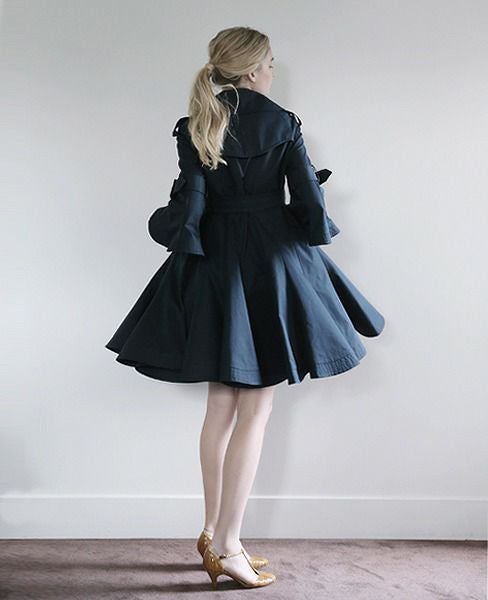 SWANLAKE×Palm maison.限定・チューリップトレンチ[navy・zh]