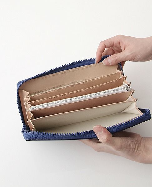 macromauro マクロマウロ.Kip Wallet Jumbo[Yellow/blue.]