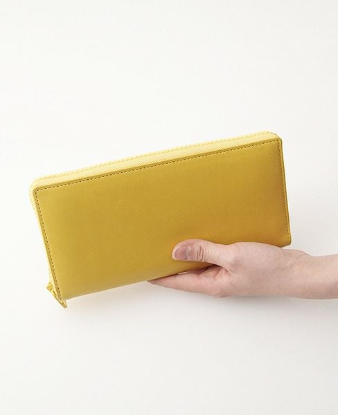 macromauro マクロマウロ.Kip Wallet Jumbo[Yellow/blue.]