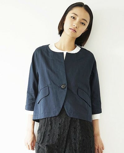 SI-HIRAI.ノーカラージャケット(CHW-3102)