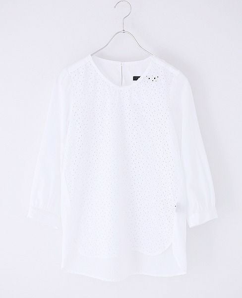 SI-HIRAI.コットンレースブラウス(CHW-3123)
