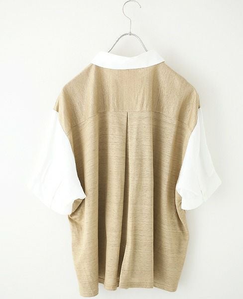 JUN OKAMOTO.[TOP-33128]空と砂浜でできたブラウス