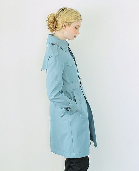 SWANLAKE.シングルトレンチコート[sax]