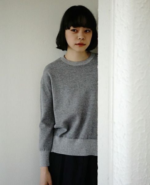 STUDIO NICHOLSON.SN-615-PICCOLO-GREYMELANGE-knit