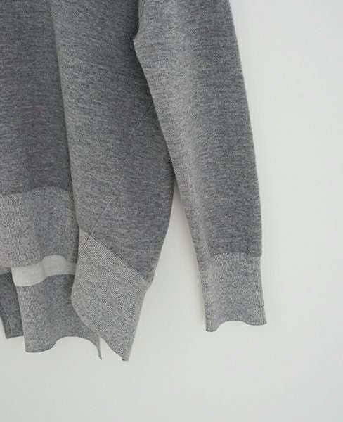 STUDIO NICHOLSON.SN-615-PICCOLO-GREYMELANGE-knit