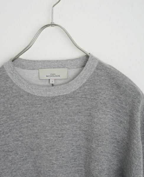 STUDIO NICHOLSON.SN-615-PICCOLO-GREYMELANGE-knit