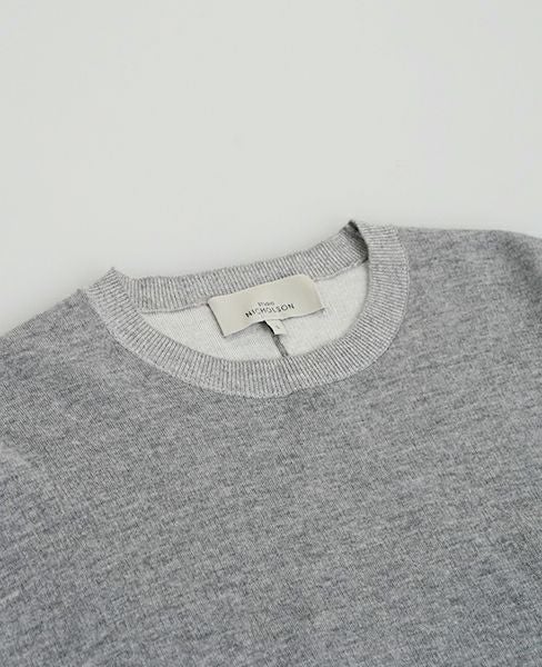 STUDIO NICHOLSON.SN-615-PICCOLO-GREYMELANGE-knit