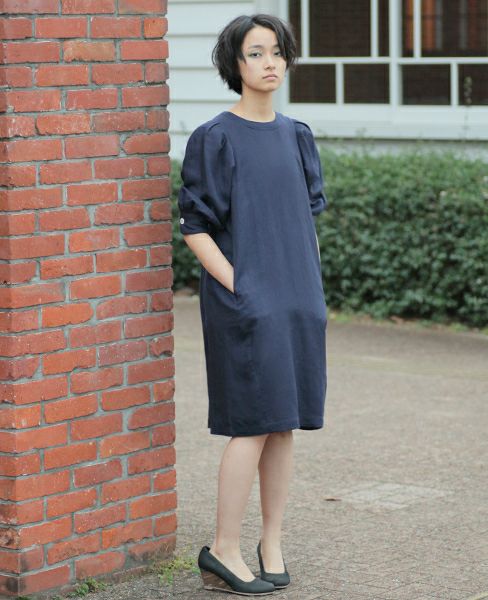 SI-HIRAI.DRESS NAVY(CHSS16-3316)