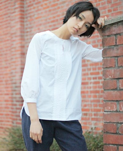SI-HIRAI.BLOUSE WHITE(CHSS16-3119)