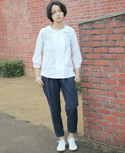 SI-HIRAI.BLOUSE WHITE(CHSS16-3119)