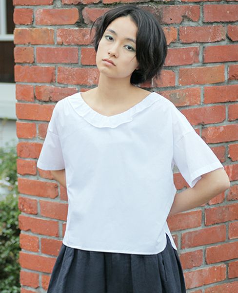 SI-HIRAI.BLOUSE WHITE(CHSS16-3117)