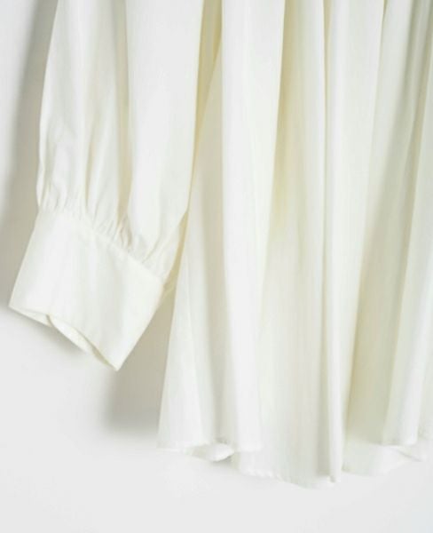 SI-HIRAI.DRAPE BLOUSE WHITE(CHSS16-3309)