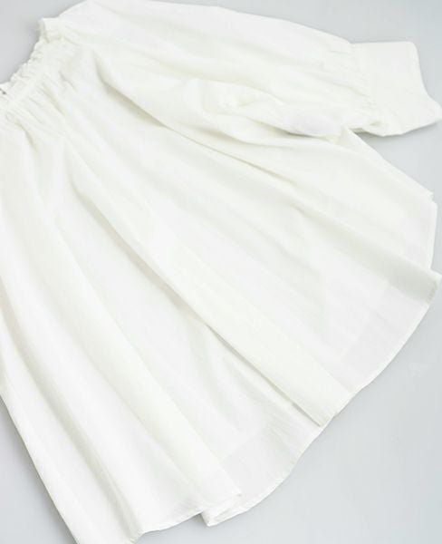 SI-HIRAI.DRAPE BLOUSE WHITE(CHSS16-3309)