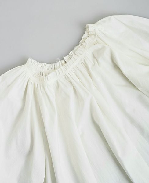 SI-HIRAI.DRAPE BLOUSE WHITE(CHSS16-3309)