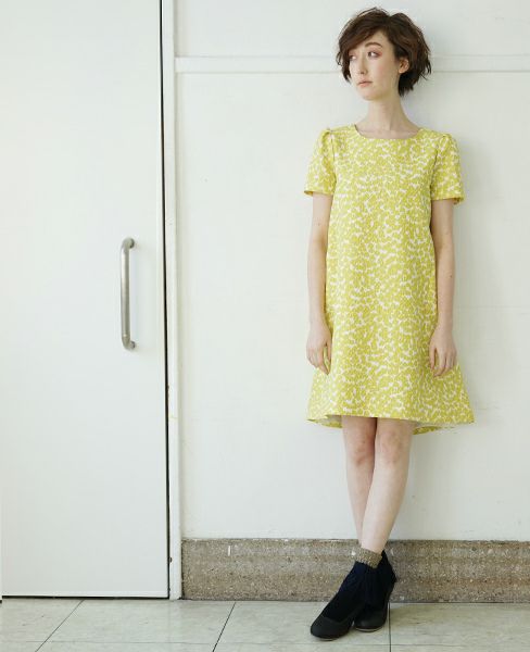 JUN OKAMOTO.[RO-33159]ミモザで出来たようなワンピース(YELLOW)