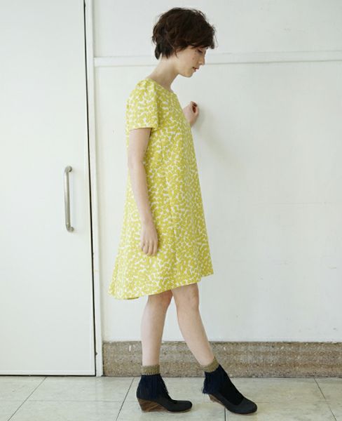 JUN OKAMOTO.[RO-33159]ミモザで出来たようなワンピース(YELLOW)