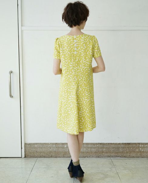 JUN OKAMOTO.[RO-33159]ミモザで出来たようなワンピース(YELLOW)