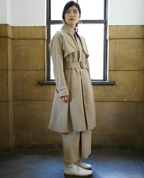 suzuki takayuki スズキタカユキ trench coat [nude]