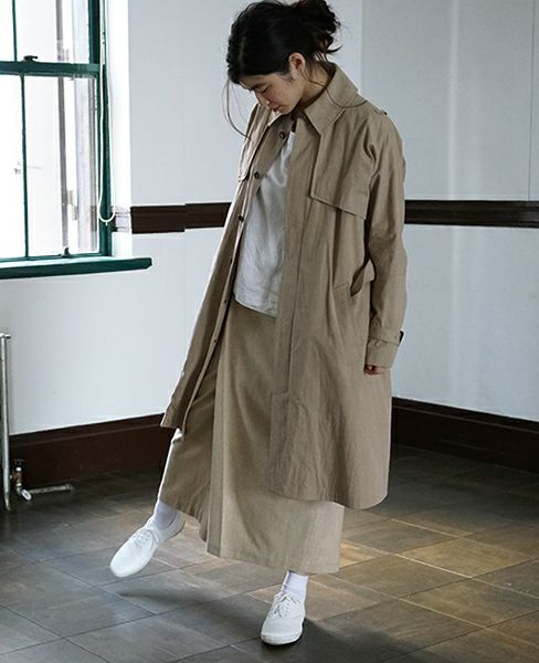 suzuki takayuki スズキタカユキ trench coat [nude]