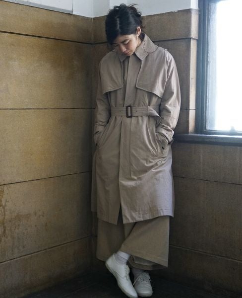 suzuki takayuki スズキタカユキ trench coat [nude]
