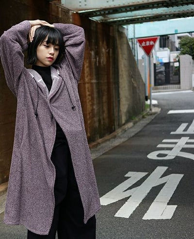 hatra ハトラ.GOWN COAT[PURPLE]_