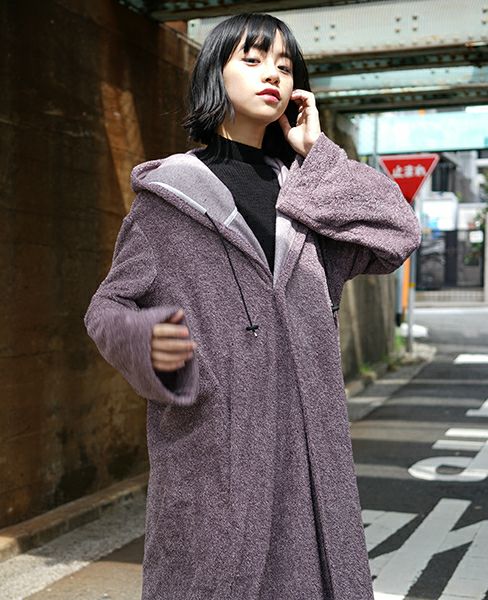 hatra ハトラ.GOWN COAT[PURPLE]_