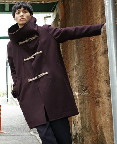 hatra.TOGGLE COAT [PURPLE]_