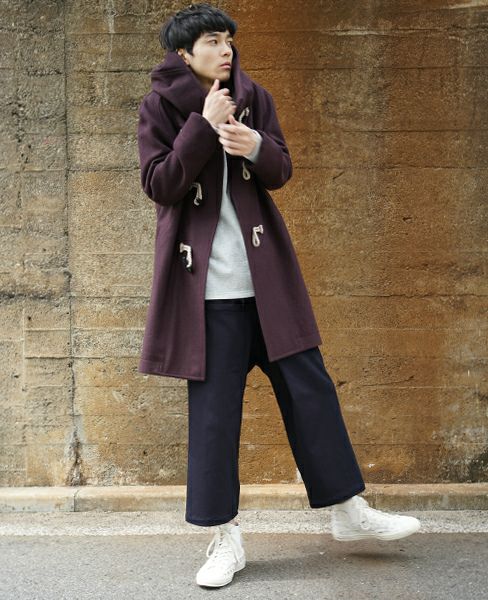 hatra.TOGGLE COAT [PURPLE]_