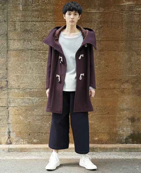 hatra.TOGGLE COAT [PURPLE]_