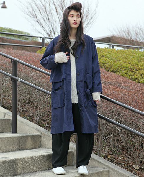 【訳あり】HENRIK VIBSKOV ZOOM COAT ステンカラーコート HENRIK VIBSKOV ZOOM COAT[ULTRAMARINE]_