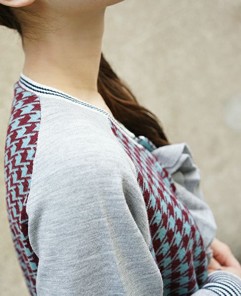 SWANLAKE.フリルカーディガン[wine]