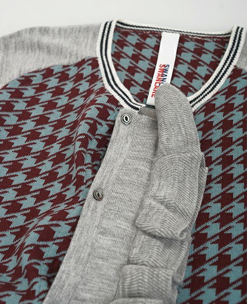 SWANLAKE.フリルカーディガン[wine]