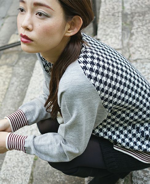 SWANLAKE.フリルカーディガン[navy]