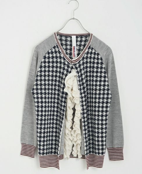 SWANLAKE.フリルカーディガン[navy]