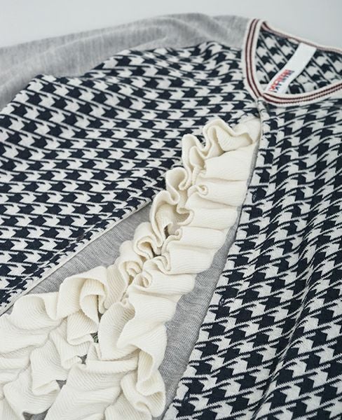 SWANLAKE.フリルカーディガン[navy]