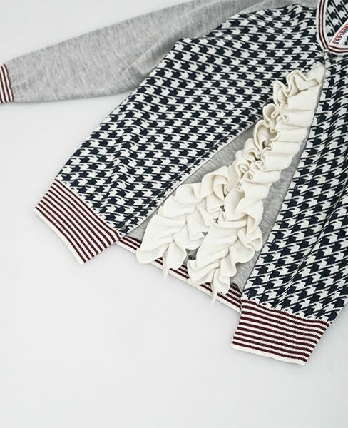 SWANLAKE.フリルカーディガン[navy]