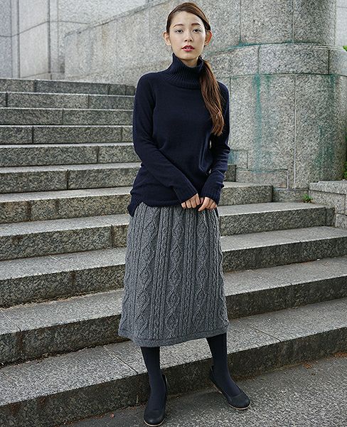 SWANLAKE.フィッシャーマンスカート[gray]