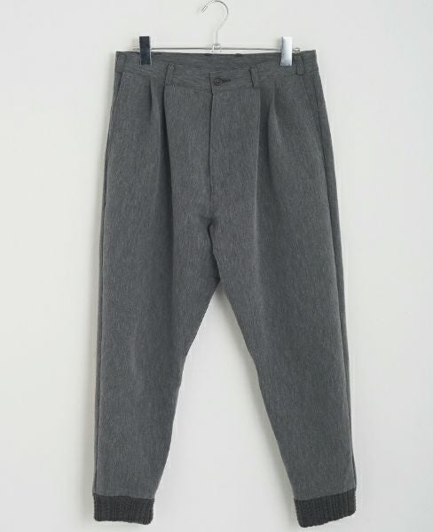 YANTOR.Grosgrain Rib Pants(Y164PT07-GRAY)