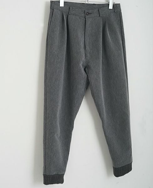 YANTOR Grosgrain Rib Pants(Y164PT07-GRAY)