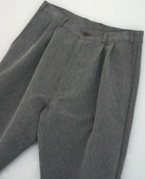 YANTOR.Grosgrain Rib Pants(Y164PT07-GRAY)