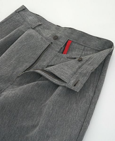 YANTOR.Grosgrain Rib Pants(Y164PT07-GRAY)