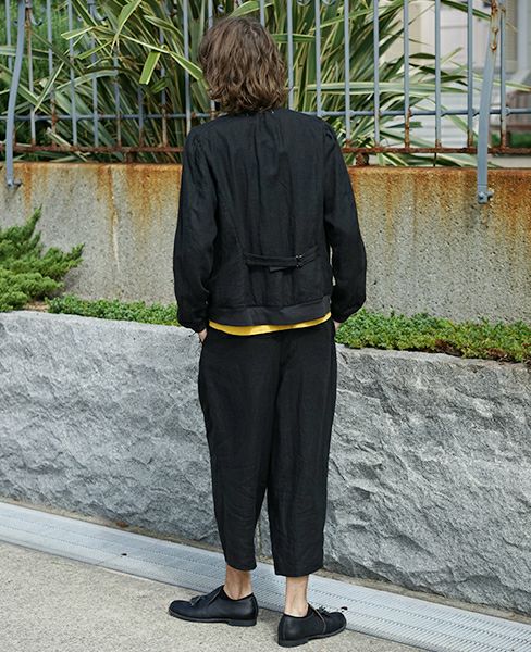 suzuki takayuki リネンブルゾン suzuki takayuki スズキタカユキ blouson [S172-03/black]
