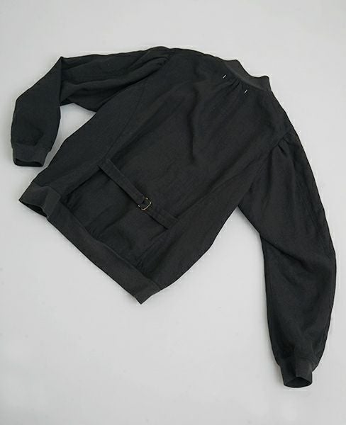 suzuki takayuki リネンブルゾン 美品】suzuki takayuki リネンブルゾン ネイビー 【公式通販】