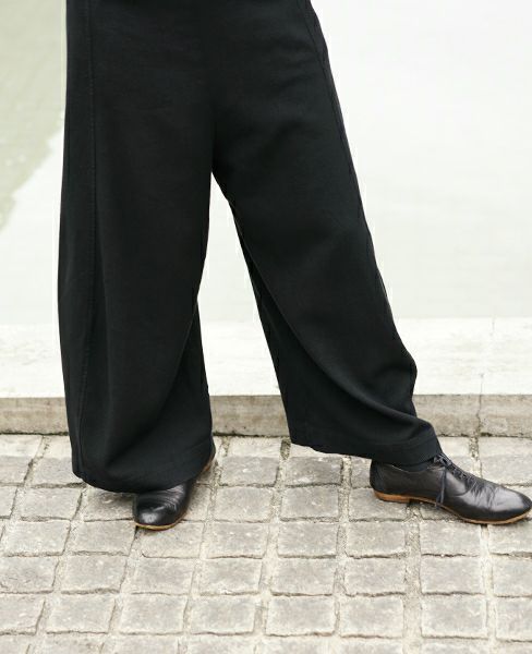 HENRIK VIBSKOV.LOYAL TWILL PANTS [BLACK TWILL]_